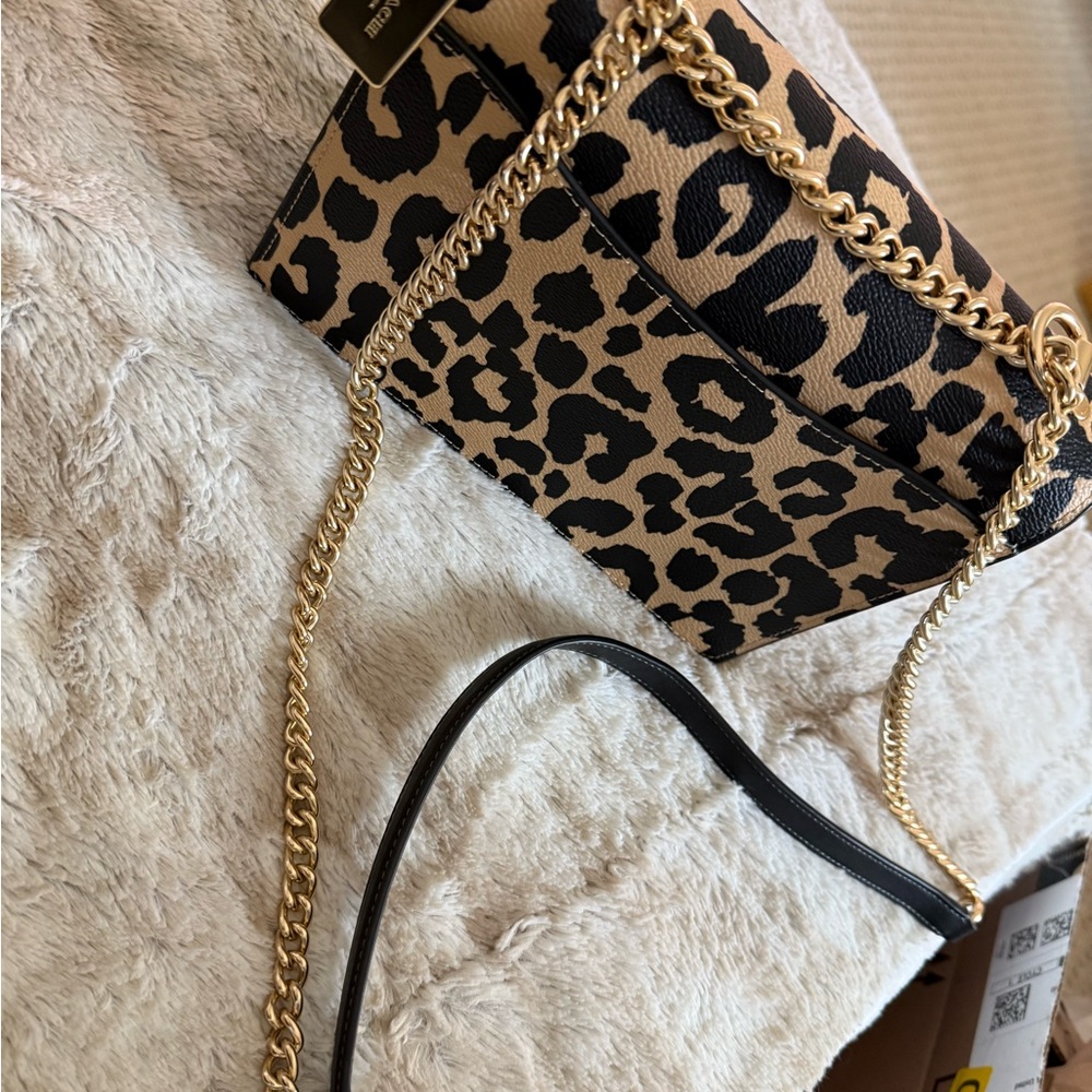 Coach Klare Crossbody Bag With Leopard Print - Picture 3 of 10